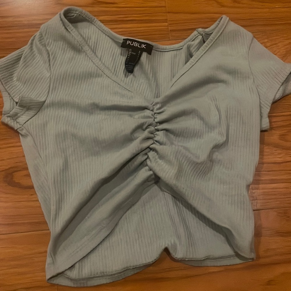 Teal xs cropped top from Forever 21